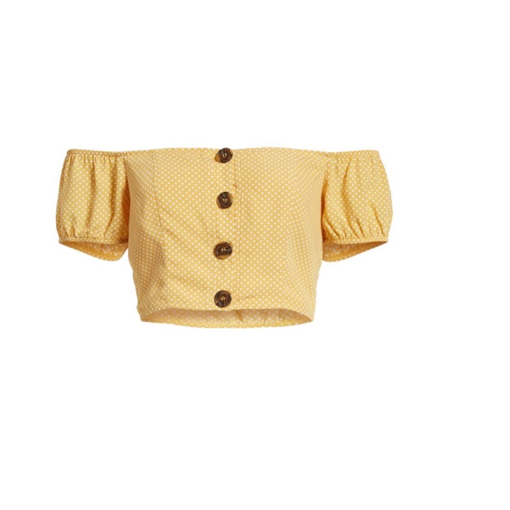 Off the shoulder crop top!